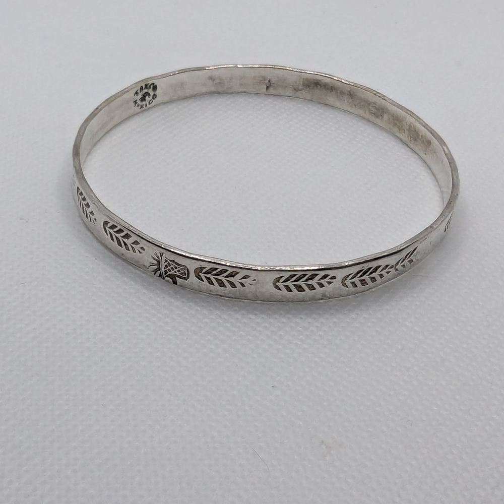 Elegant Silver Bangle Bracelet